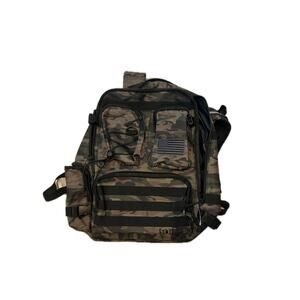 Runs Deep Green Camo Tactical Backpack